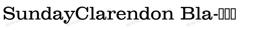 SundayClarendon Bla字体转换